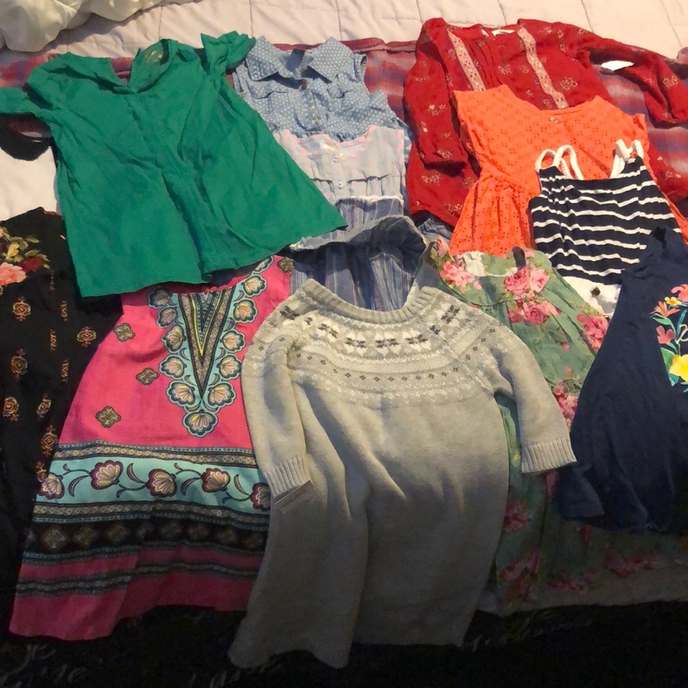 Lot of 14 Toddler dresses